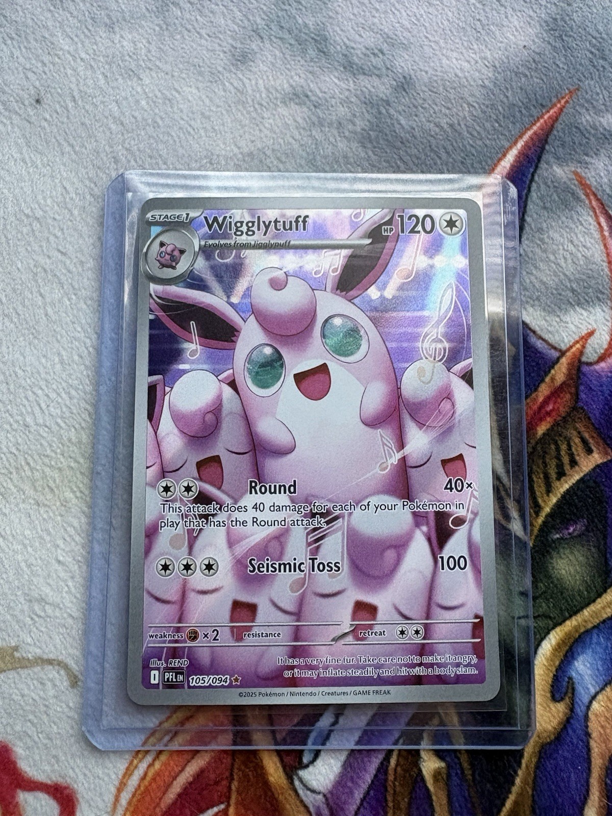Wigglytuff 105/094 Me02: Phantasmal Flames Holo