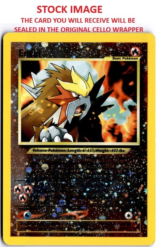 (promo-34) ENTEI Reverse Holofoil Pokemon WOTC Black Star Promo Card # 34 SEALED