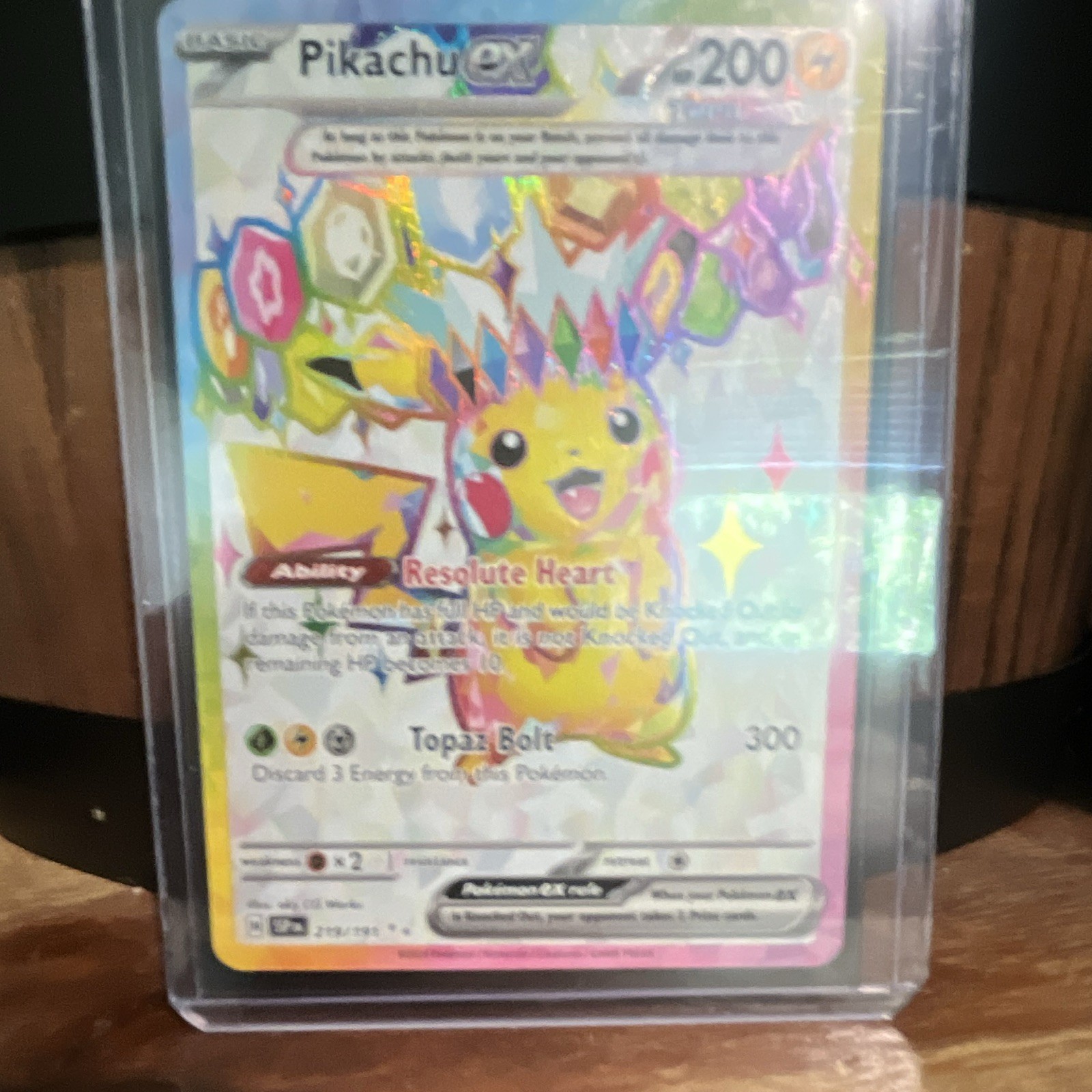 The Pokémon Company Pikachu ex 247/191 Surging Sparks Ultra Rare Full Art Holo