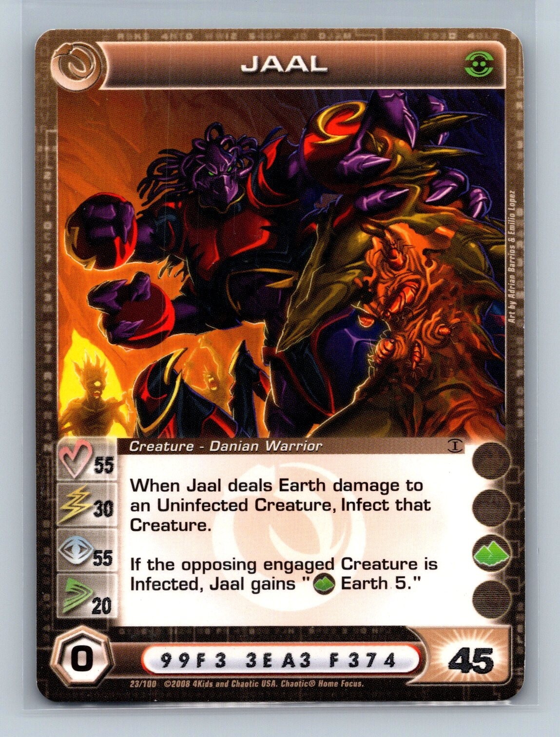 Chaotic TCG – Jaal 23/100 – 1 RANDOM MAX STATS – Zenith of the Hive