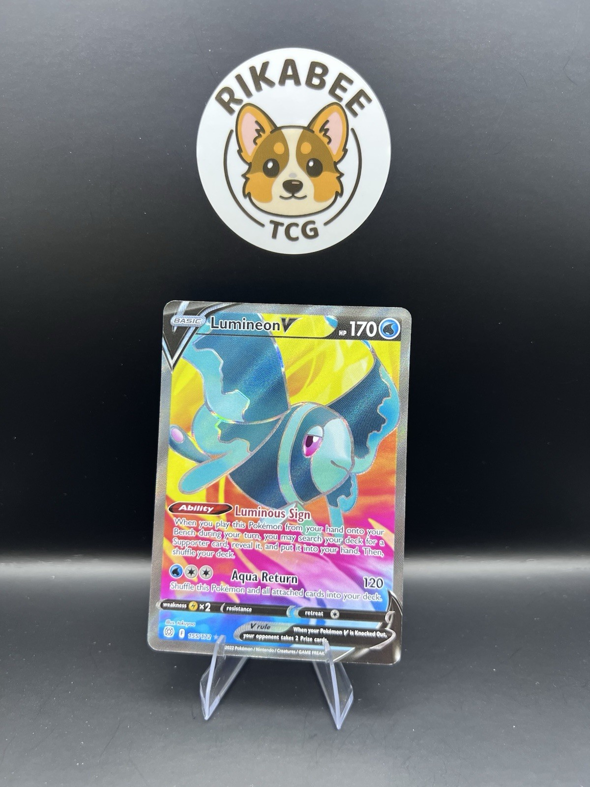 Lumineon V (Full Art) 155/172 Swsh09: Brilliant Stars Holo