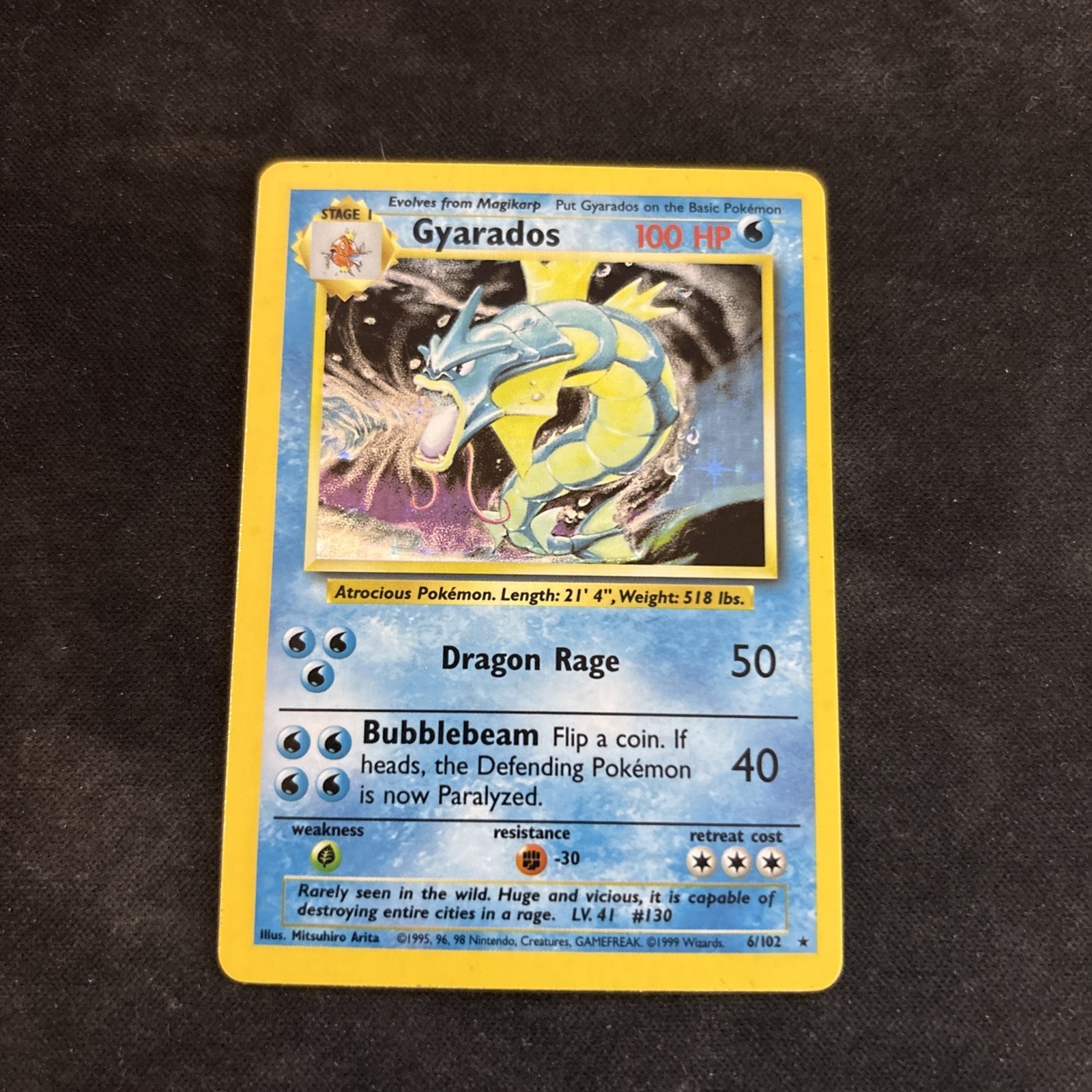 Gyarados 006/102 Base Set Holo