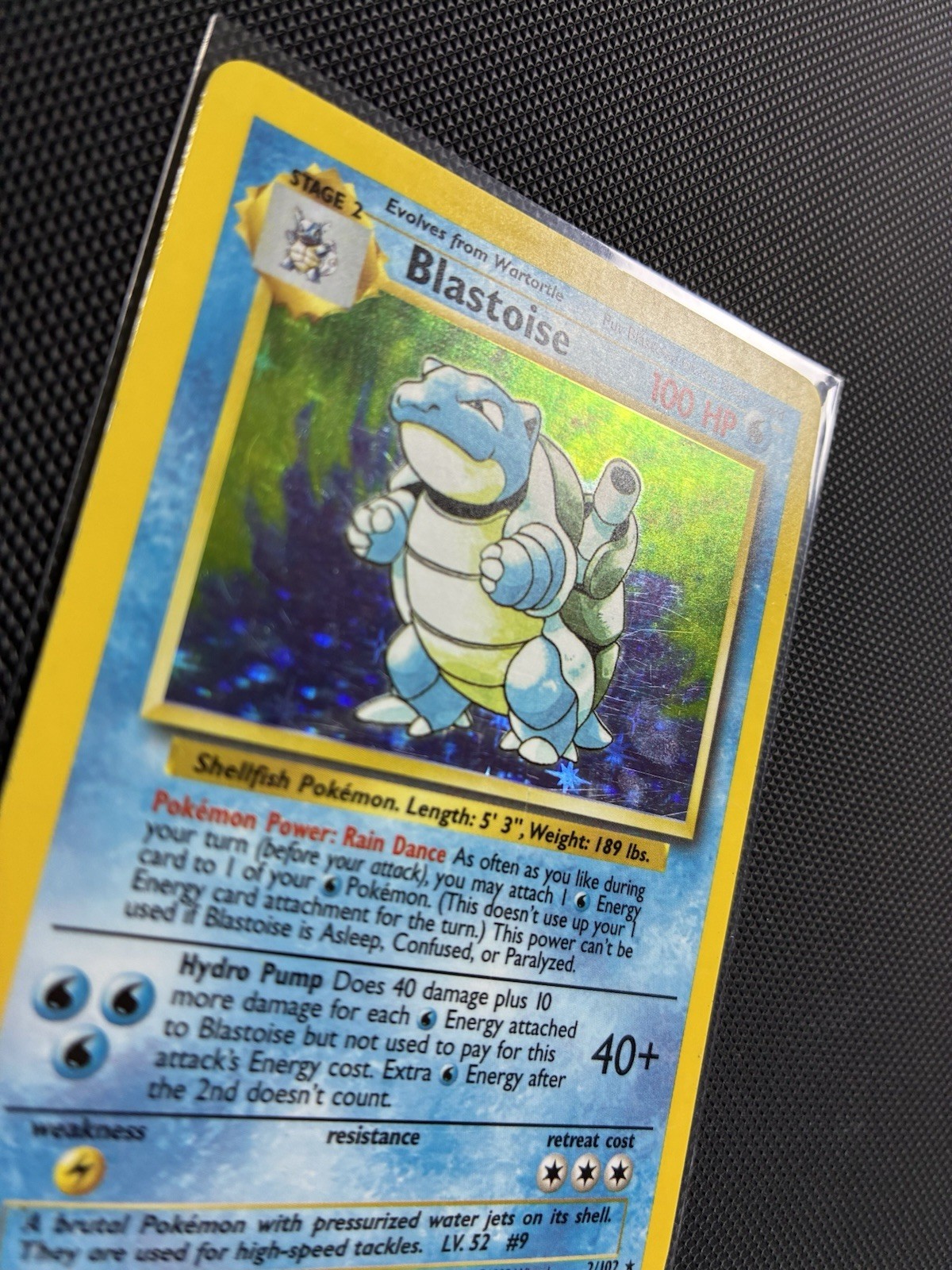 Pokemon TCG Blastoise 2/102 Base Set Holo Rare Holo Eng 100 HP Stage 2