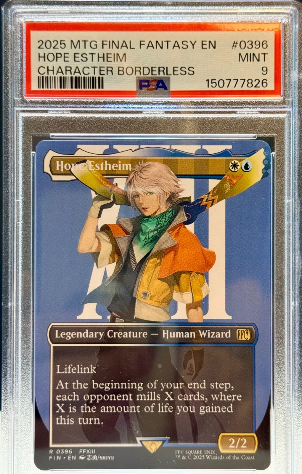 MTG Hope Estheim (Borderless) Final Fantasy EN Foil #0396 ***PSA MINT 9***