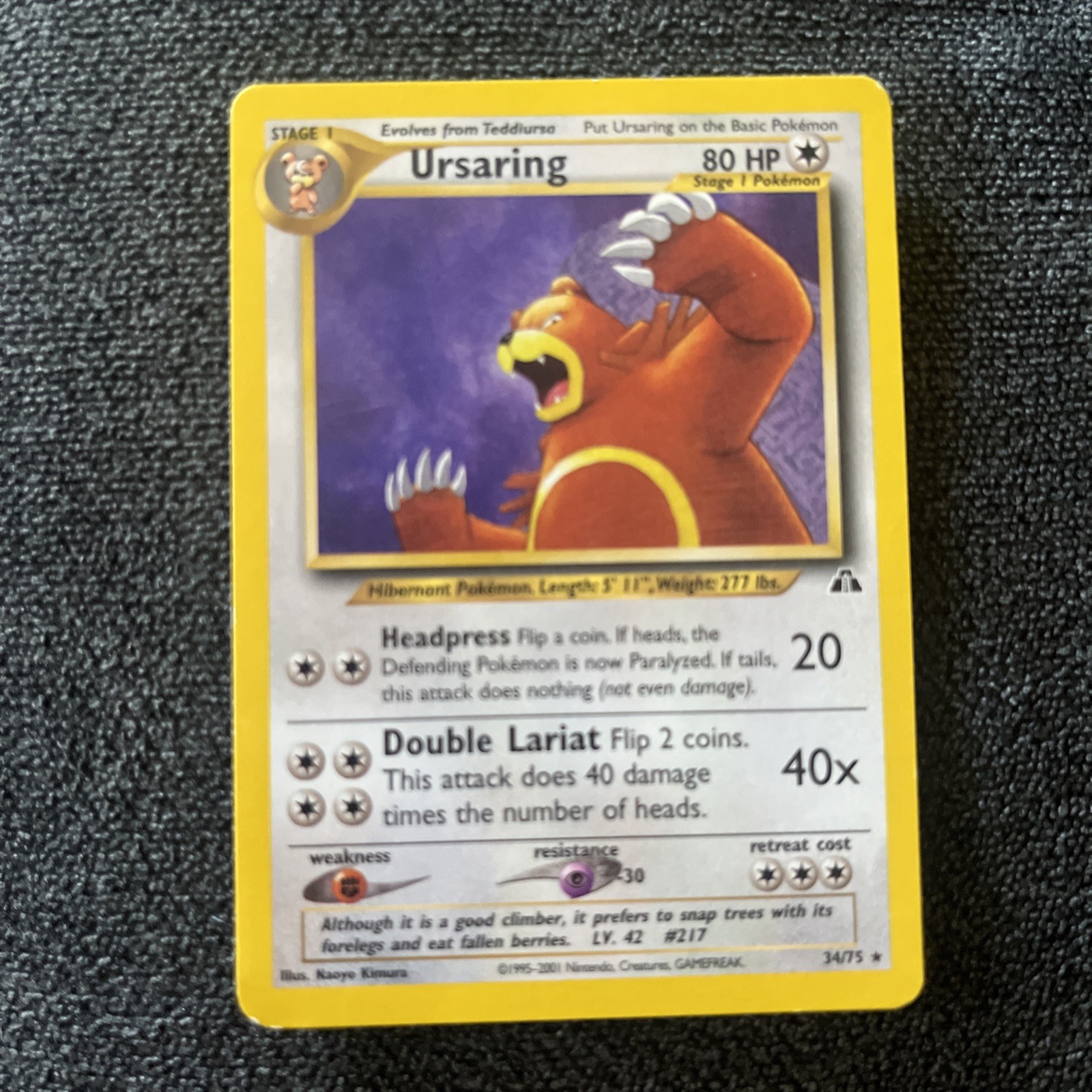 Ursaring 34/75 Neo Discovery Regular HP