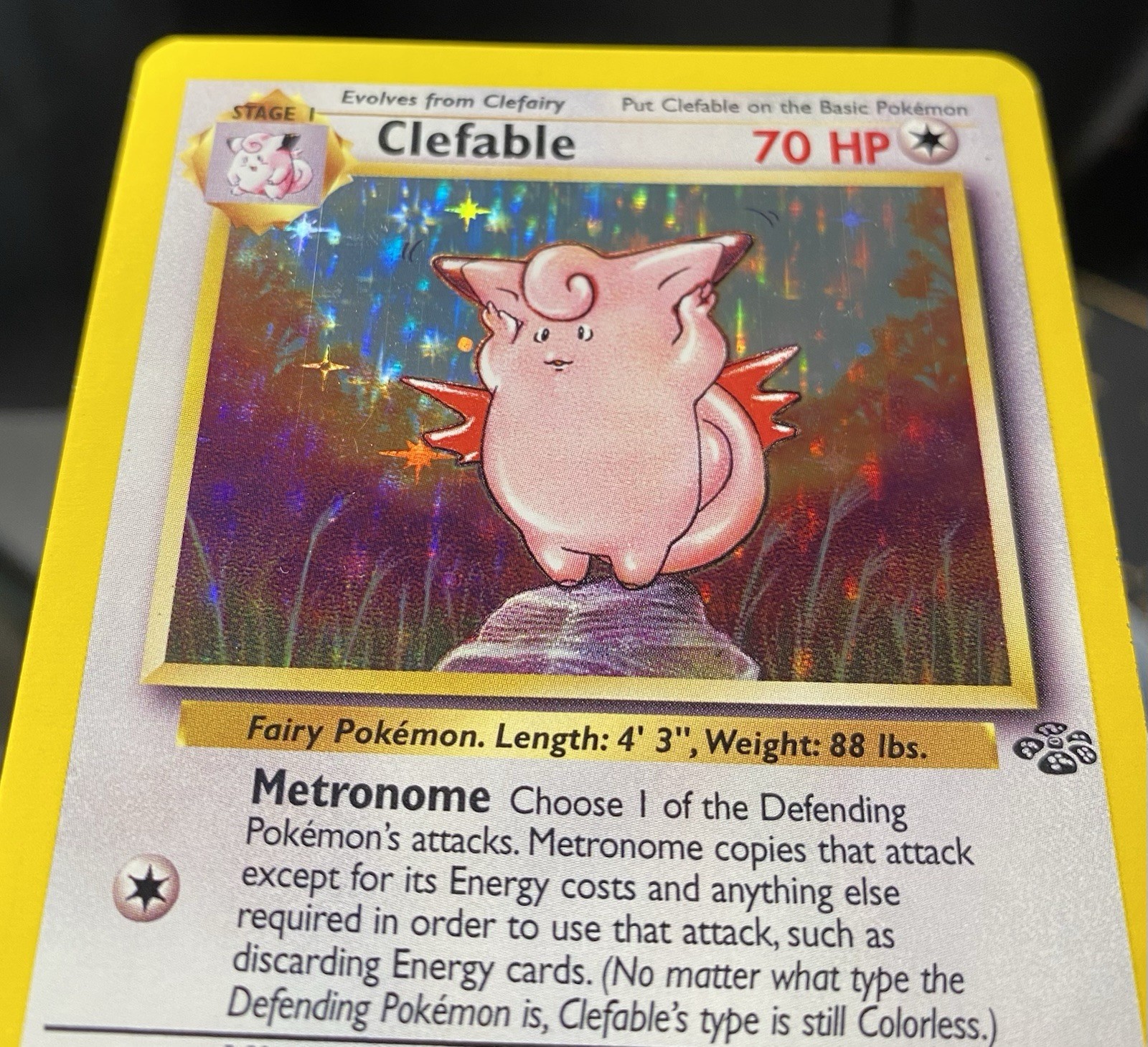 Clefable 01/64 1999 Pokémon Jungle Holo