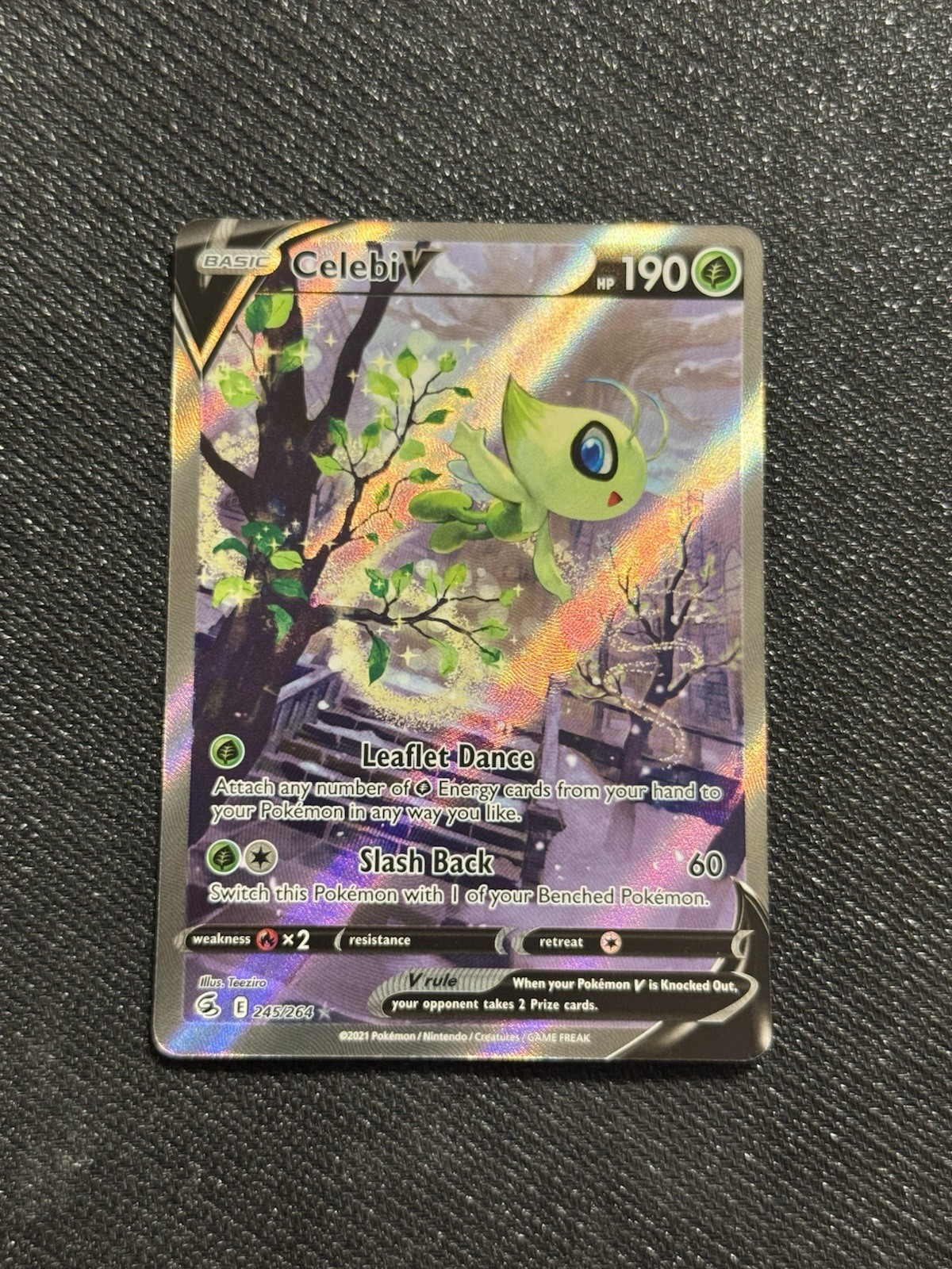 Pokémon TCG Celebi 245/264 Alternate Full Art Ultra Rare Fusion Strike