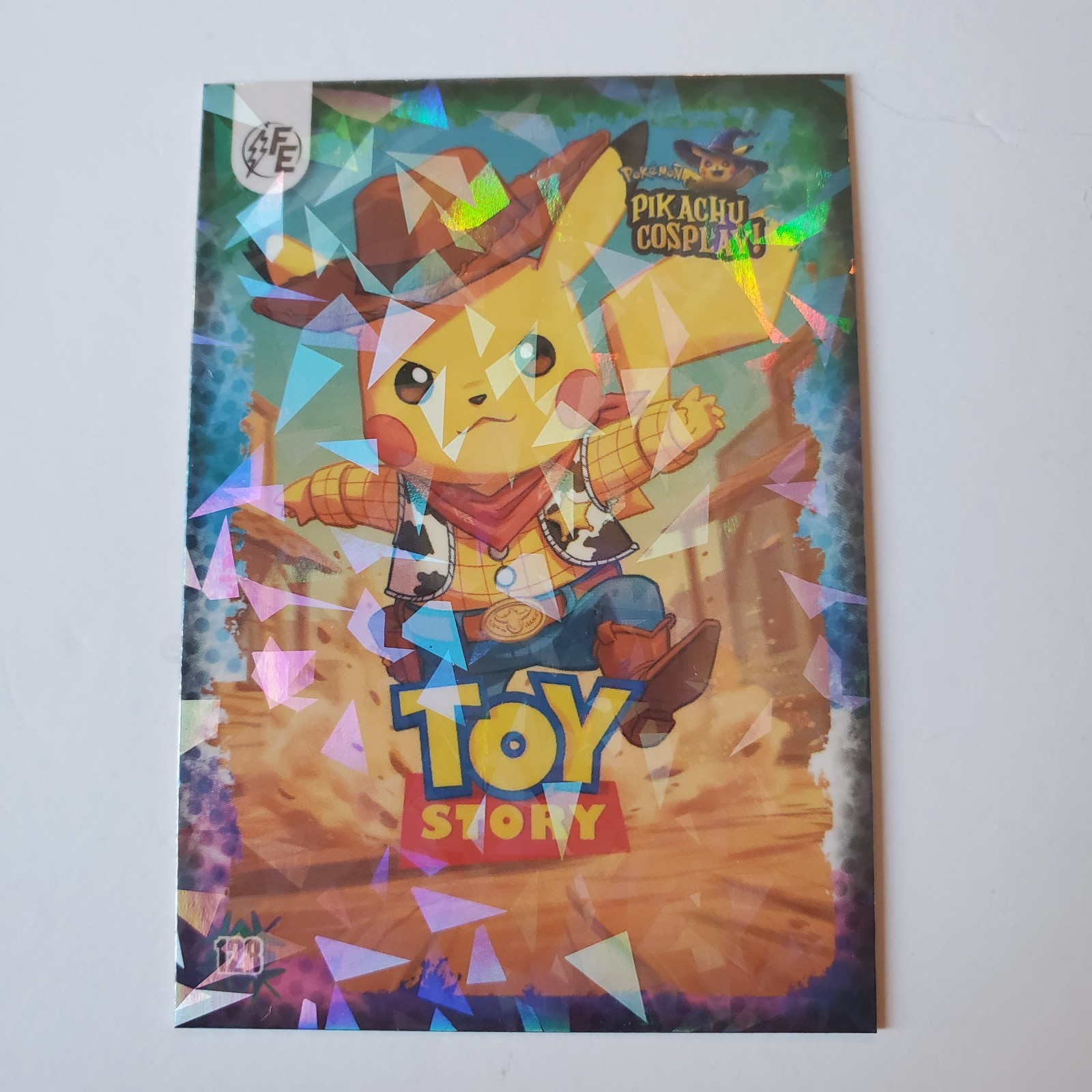 Pikachu Cosplay! Trading Card – Toy Story #128 Holo Excellent