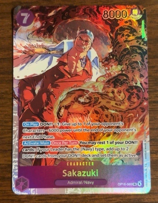 The Time of Battle Sakazuki Super Rare #OP16-065 NM