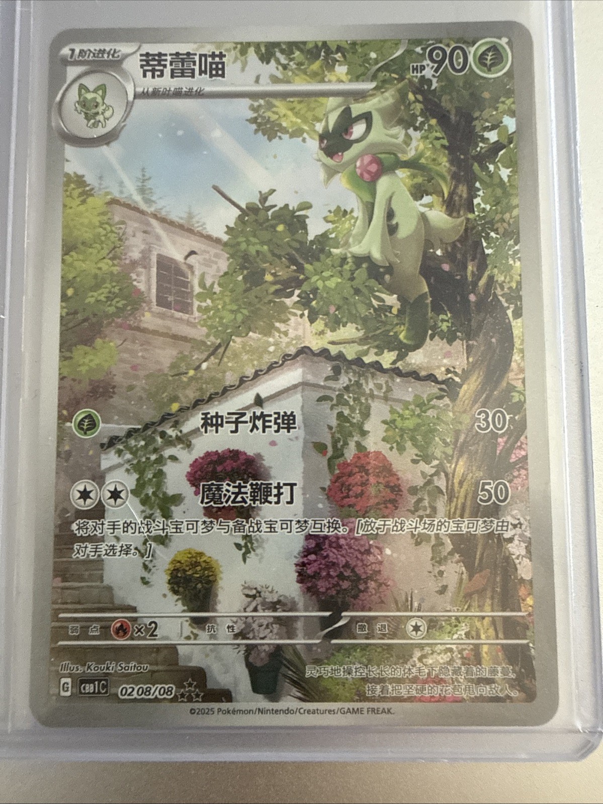 Pokémon TCG Floragato 0208/08 Full Art Chinese NM