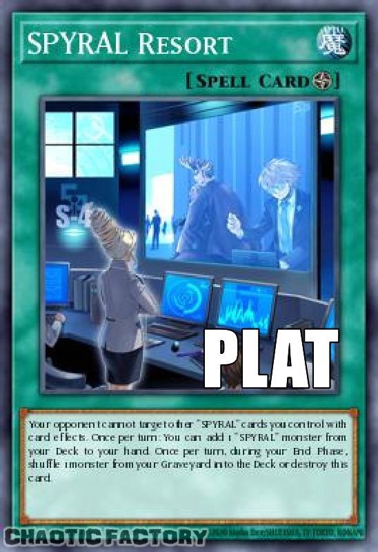 YUGIOH RA04-EN277 SPYRAL Resort Platinum Secret Rare 1st Edition NM
