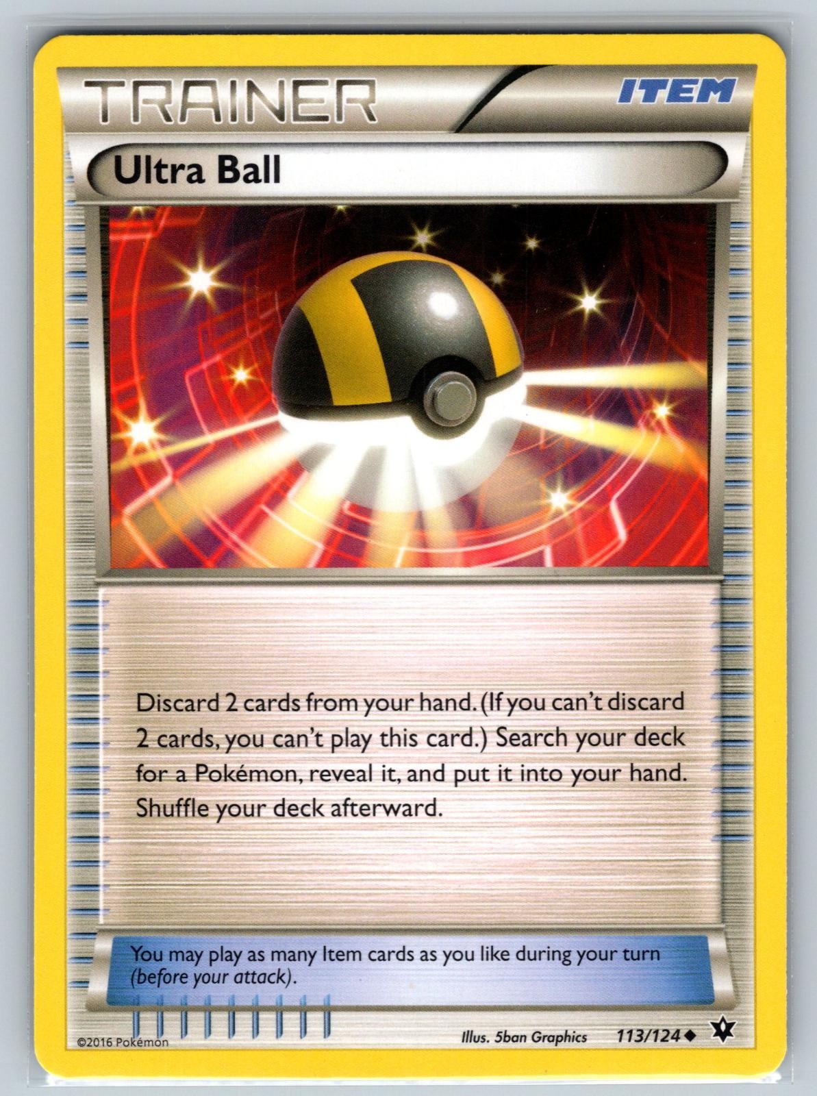 Ultra Ball 113/124 Uncommon Fates Collide Pokemon Lightly Played