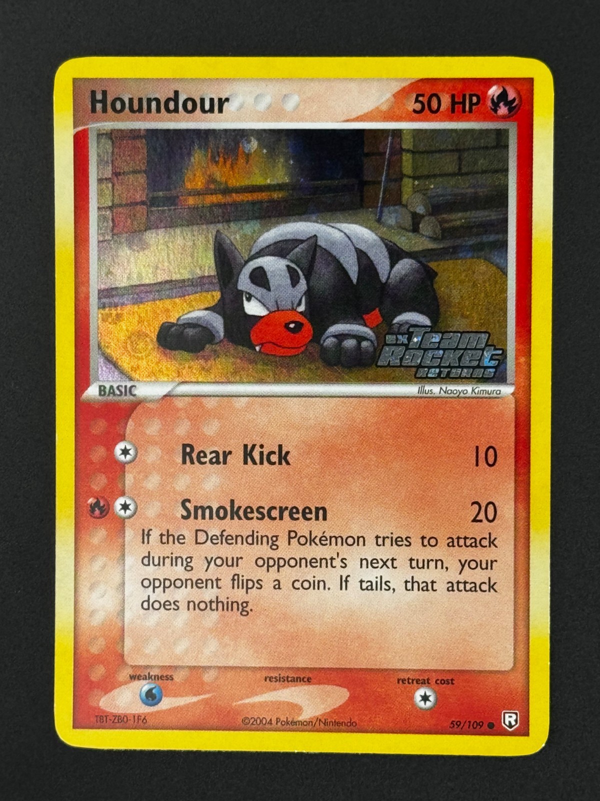 Pokemon TCG: Houndour – 059/109 Team Rocket Returns Reverse Holo Stamp – LP