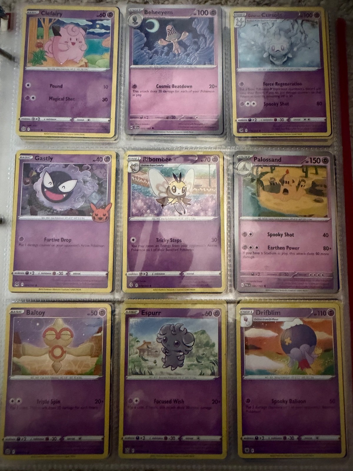 pokemon cards-Fire, grass, electric, poison, fairy, earth, water, dragon, more p