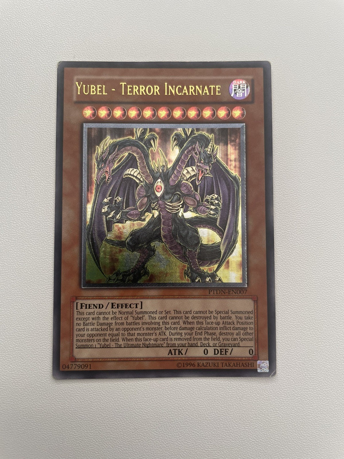 Yubel – Terror Incarnate PTDN-EN007 Ultra Rare Unlimited Lightly Played Yugioh