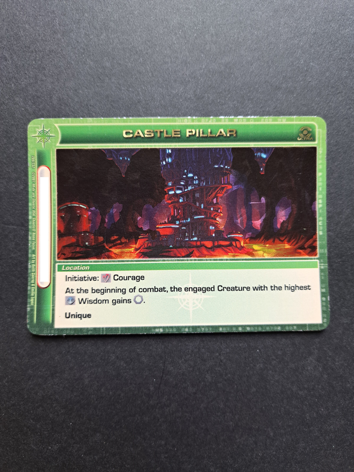 Castle Pillar Ultra Rare Location Foil Dawn of Perim 204/232 Chaotic TCG