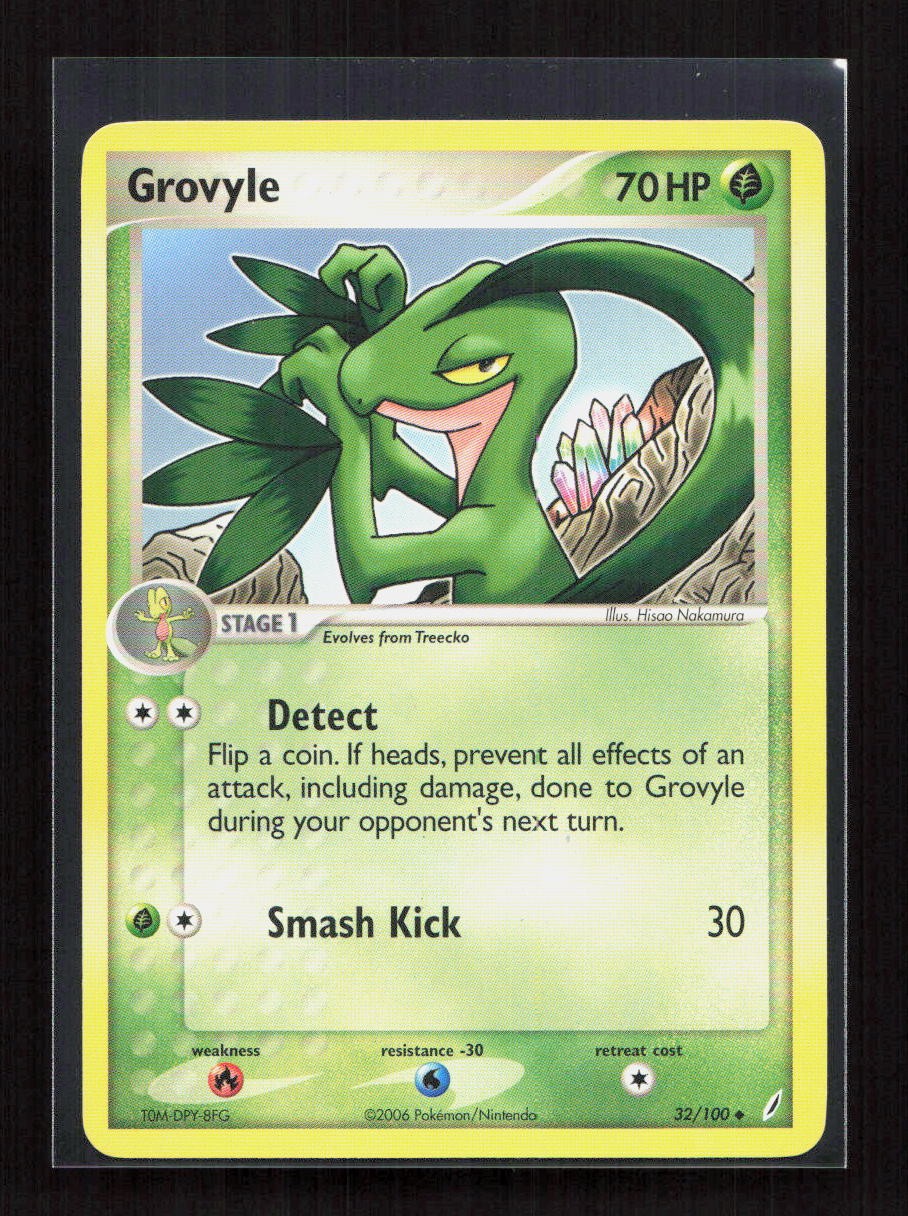 Grovyle 32/100 EX Crystal Guardians Uncommon NM