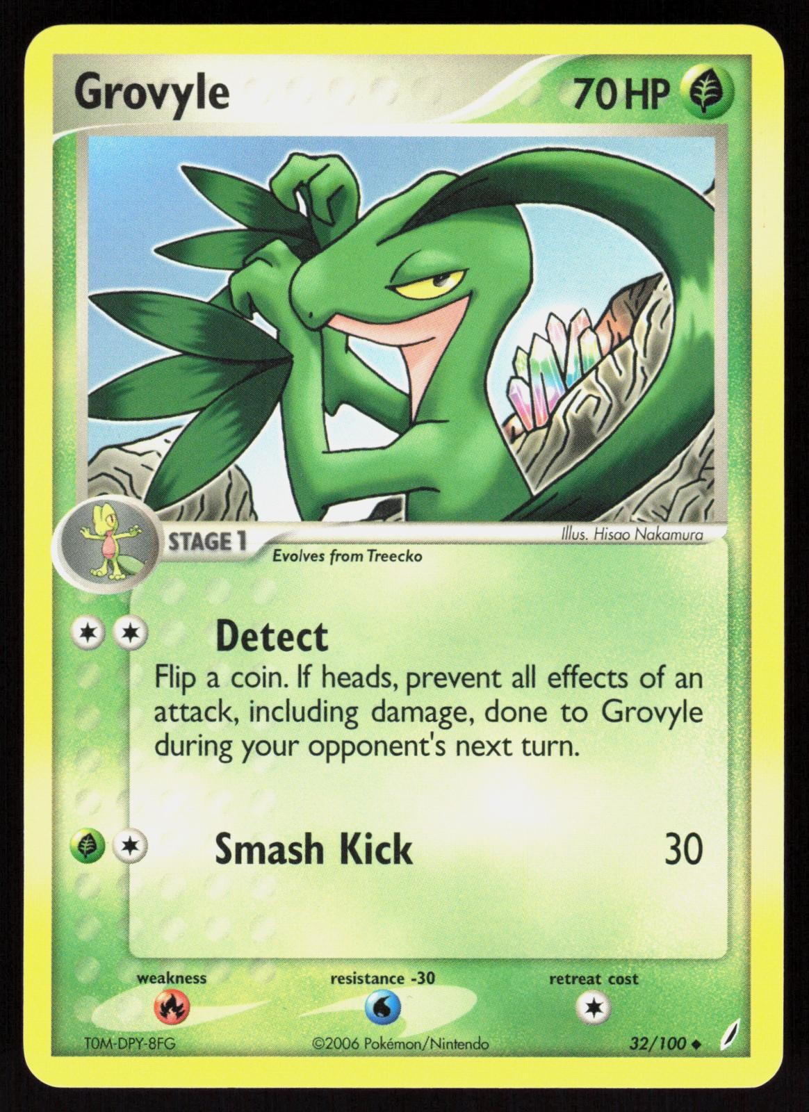Grovyle 32/100 – Pokemon Crystal Guardians – Uncommon – LP