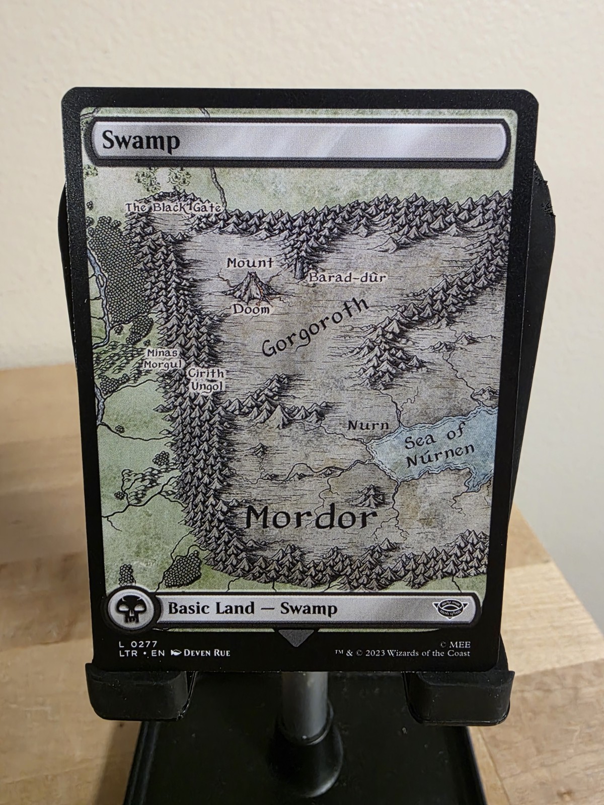 Swamp 0277 Full Art Land Lord of the Rings MTG
