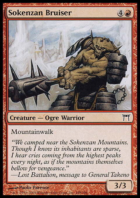 Magic the Gathering MTG Sokenzan Bruiser (188) Champions of Kamigawa LP