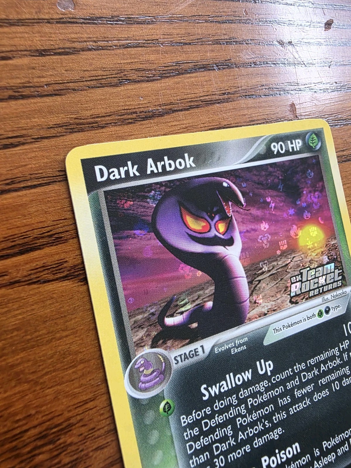Dark Arbok Reverse Holo – 2004 Pokemon Card EX Team Rocket Returns 29/109 – NM