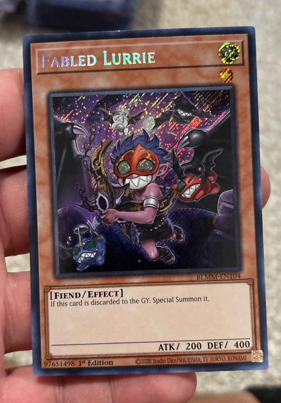Fabled Lurrie (Starlight Rare) Yu-Gi-oh Battles of Legend: Monster Mayhem 1st