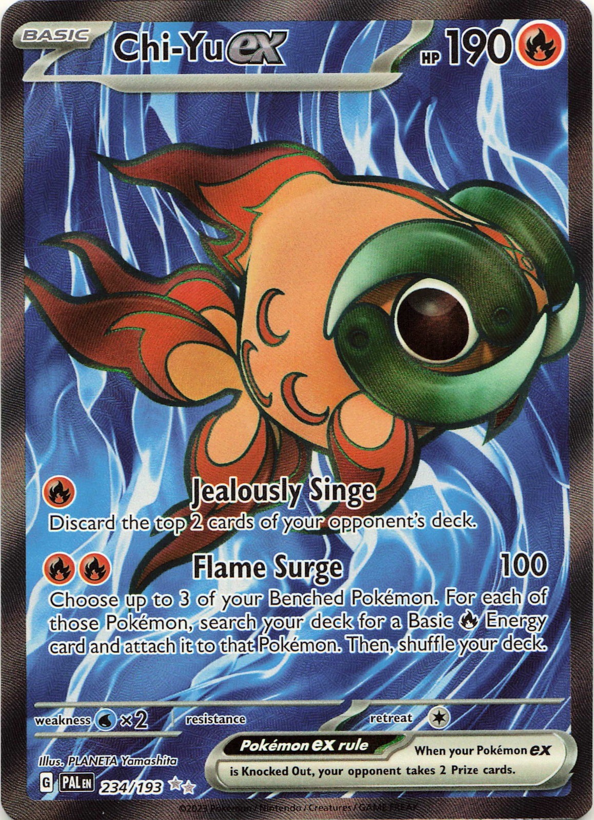 Pokémon TCG Chi-Yu ex #234/193 Holo SV02: Paldea Evolved NM