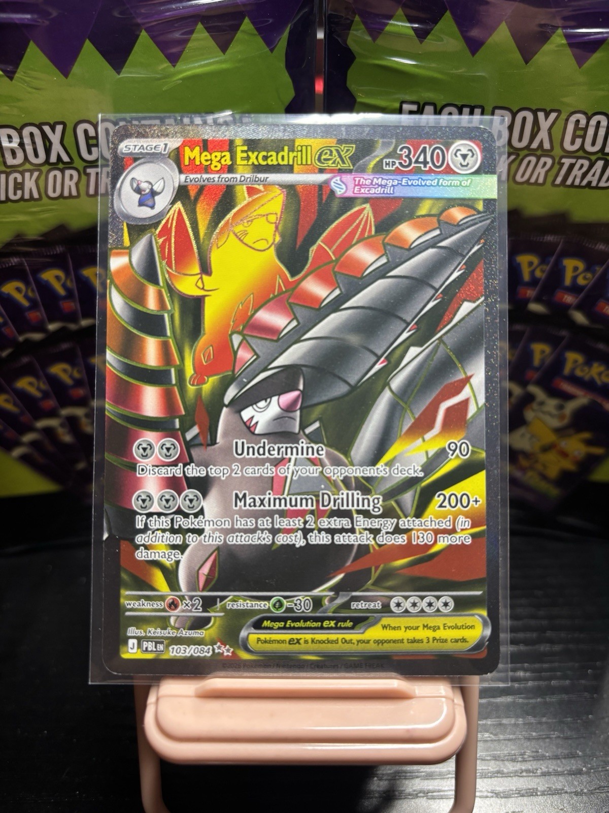Pokemon TCG Mega Excadrill ex 103/084 English Card