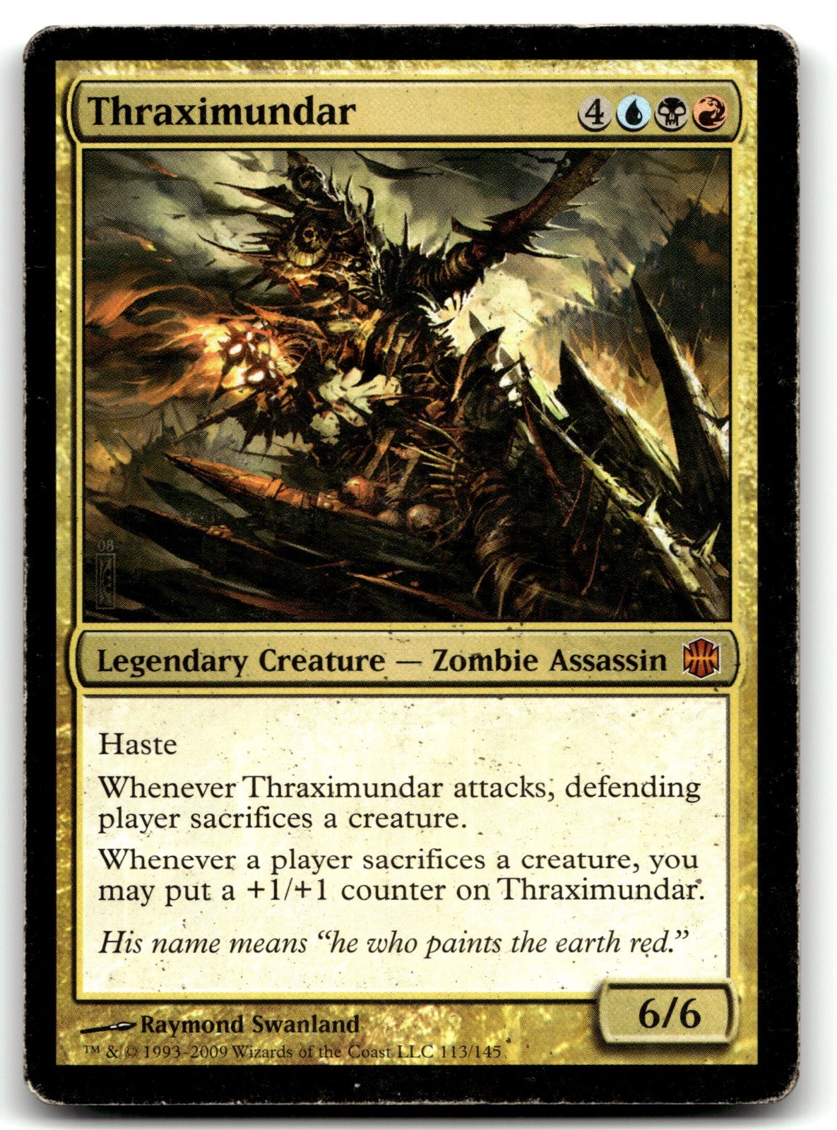 Thraximundar MTG ARB 113 Black, Red, Blue Raymond Swanland