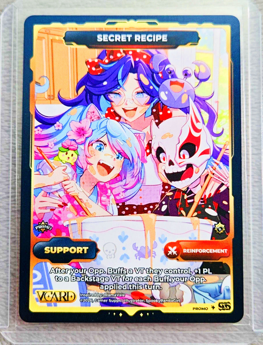 GamerSupps MamaVale: “Secret Recipe” VCard Promo Card Non-Holo