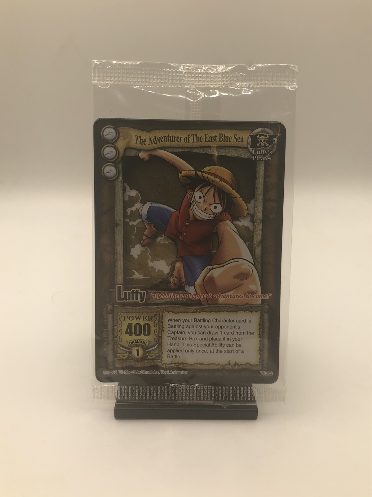 Luffy The Adventurer of The East Blue Sea PR002 Card -One Piece Card Game Sealed