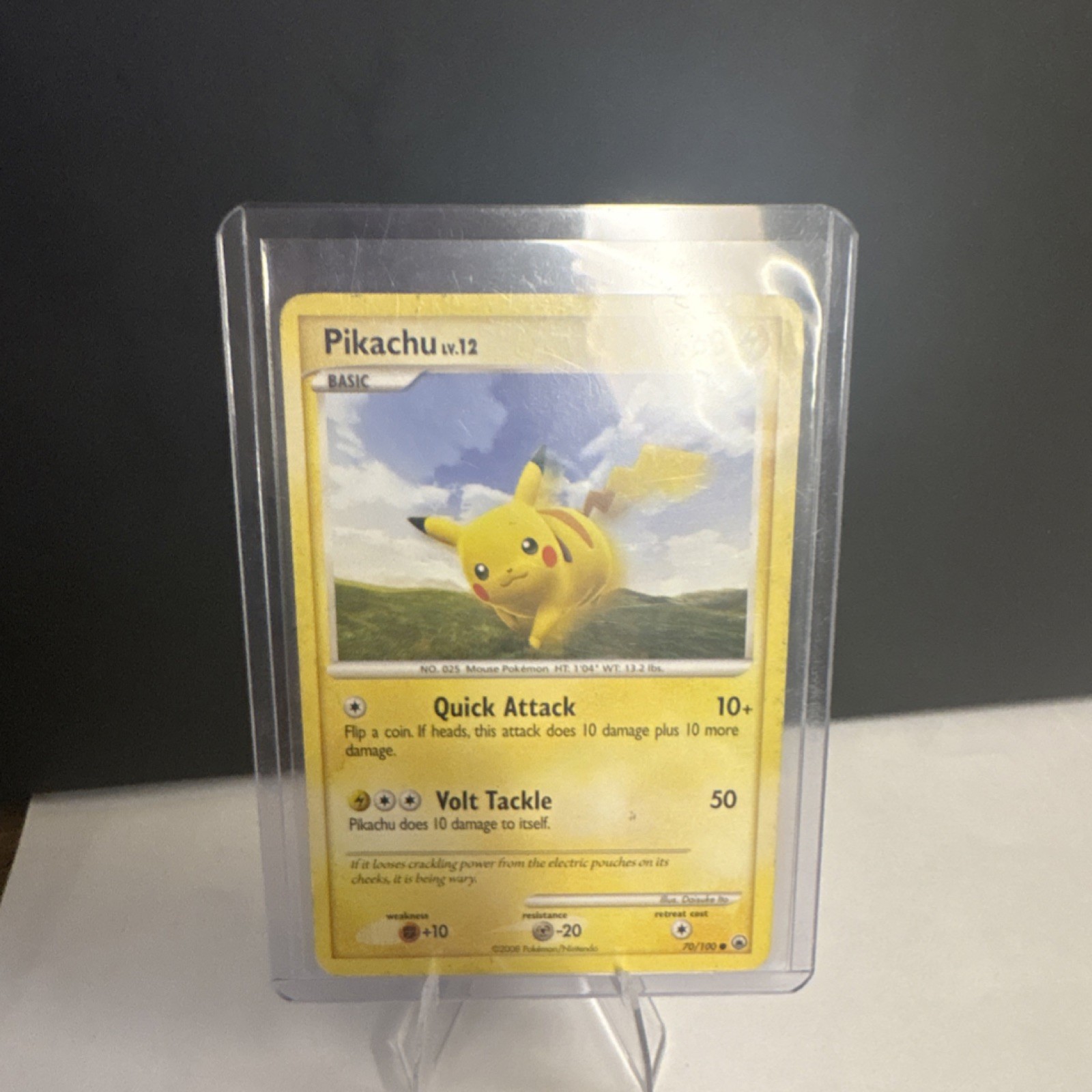 The Pokémon Company Pikachu 70/100 Majestic Dawn Common Regular 60HP Eng Ito