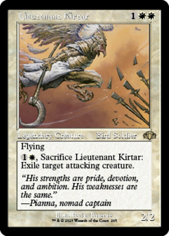 Lieutenant Kirtar – Retro Frame x1 – Dominaria Remastered – NM-Mint, English – D