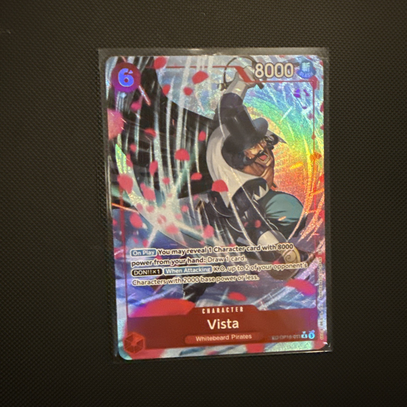 One Piece OP16-011 Vista Treasure Rare The Time of Battle
