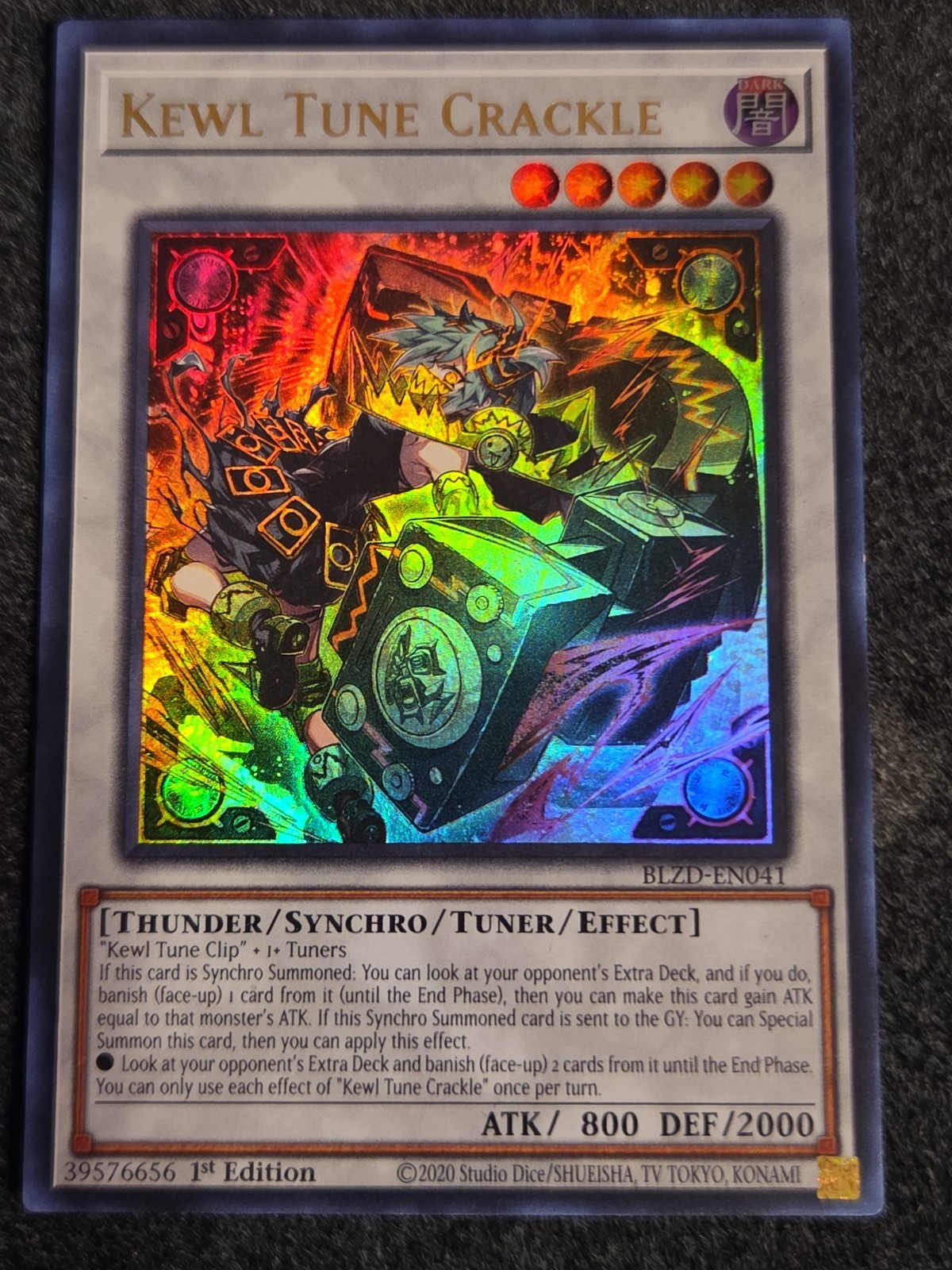 Kewl Tune Crackle 1st Edition Ultra Rare Blazing Dominion BLZD-EN041 NM