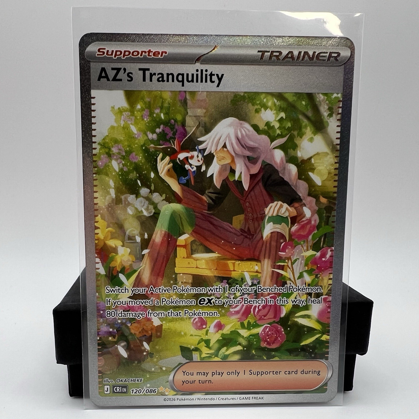 AZ’s Tranquility 120/86 SIR Special Illustration Rare Pokemon Chaos Rising NM