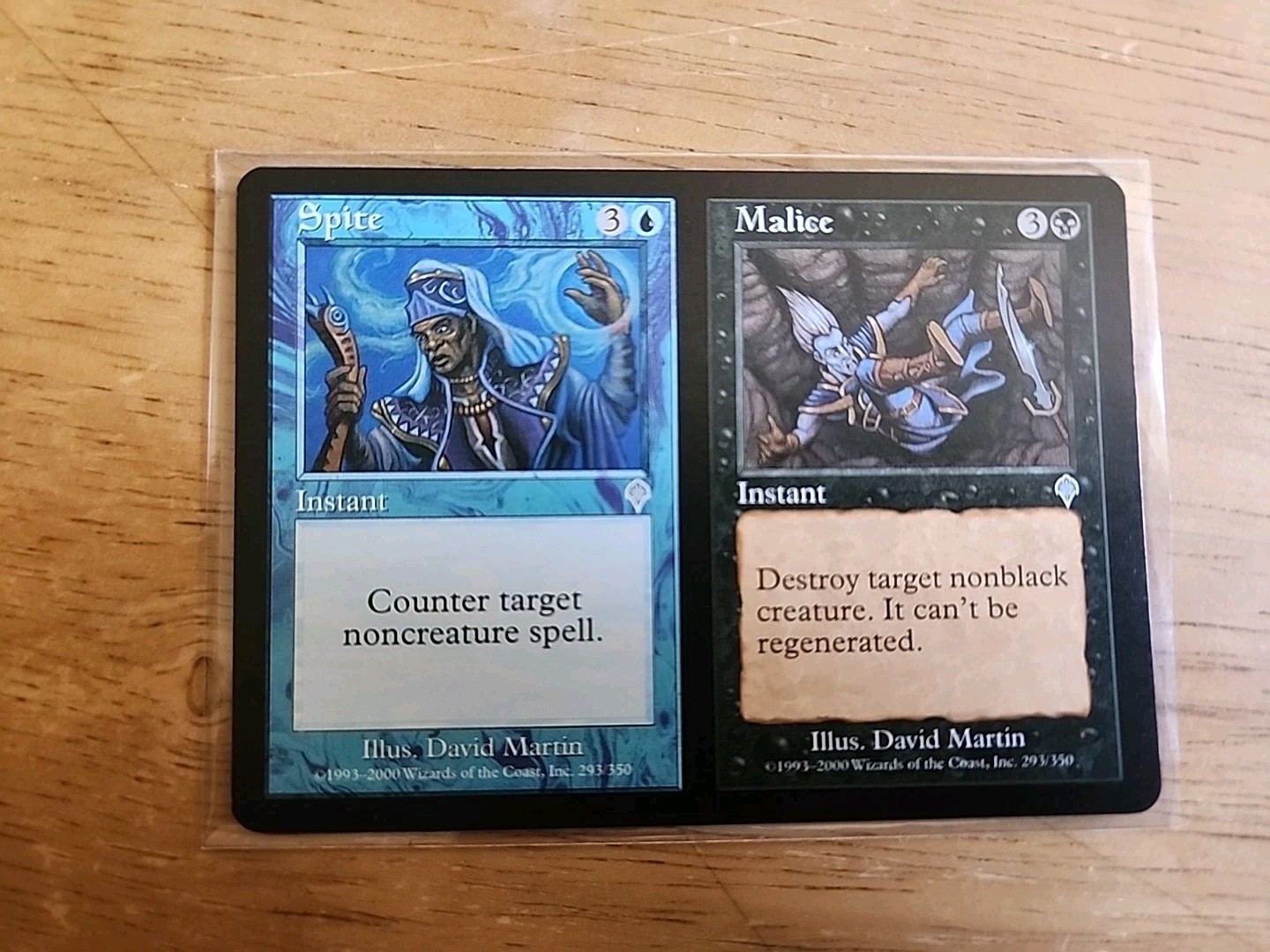Spite/Malice – Invasion – MTG Magic – Uncommon – Dual Blue Black Instant
