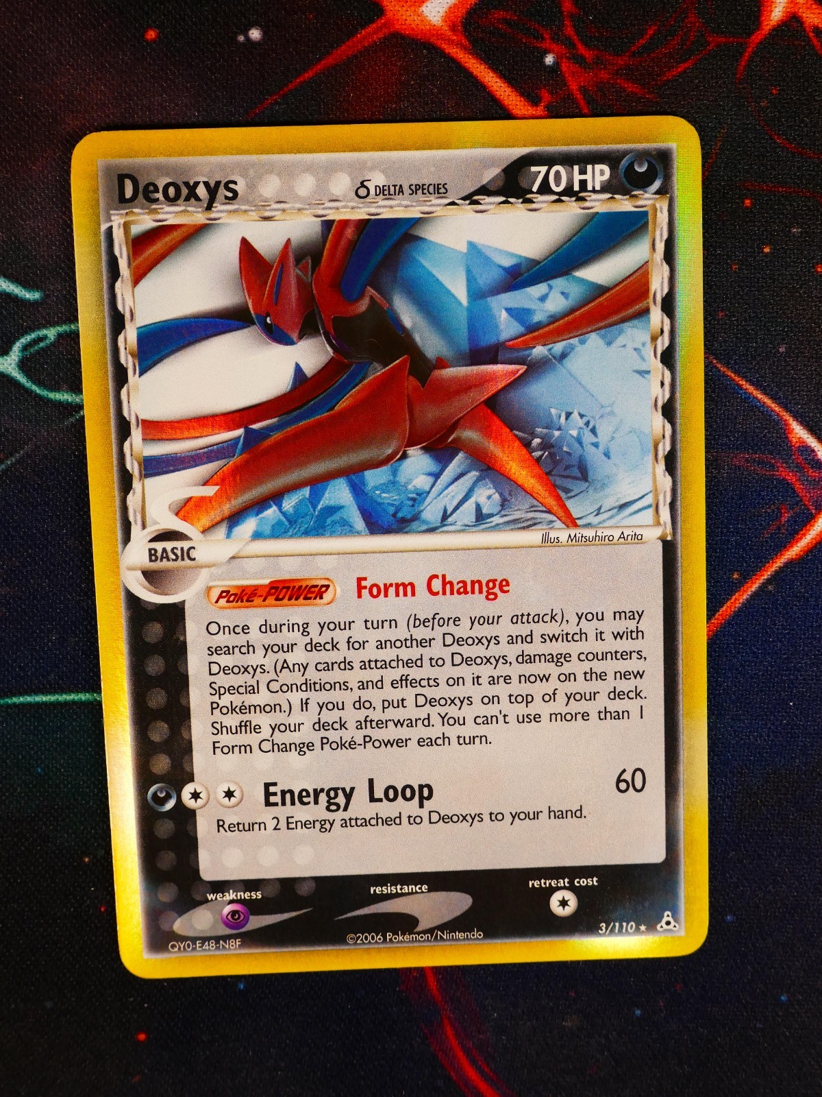MP/HP Pokemon DEOXYS δ Card EX HOLON PHANTOMS #3/110 Delta Species Holo Rare#1