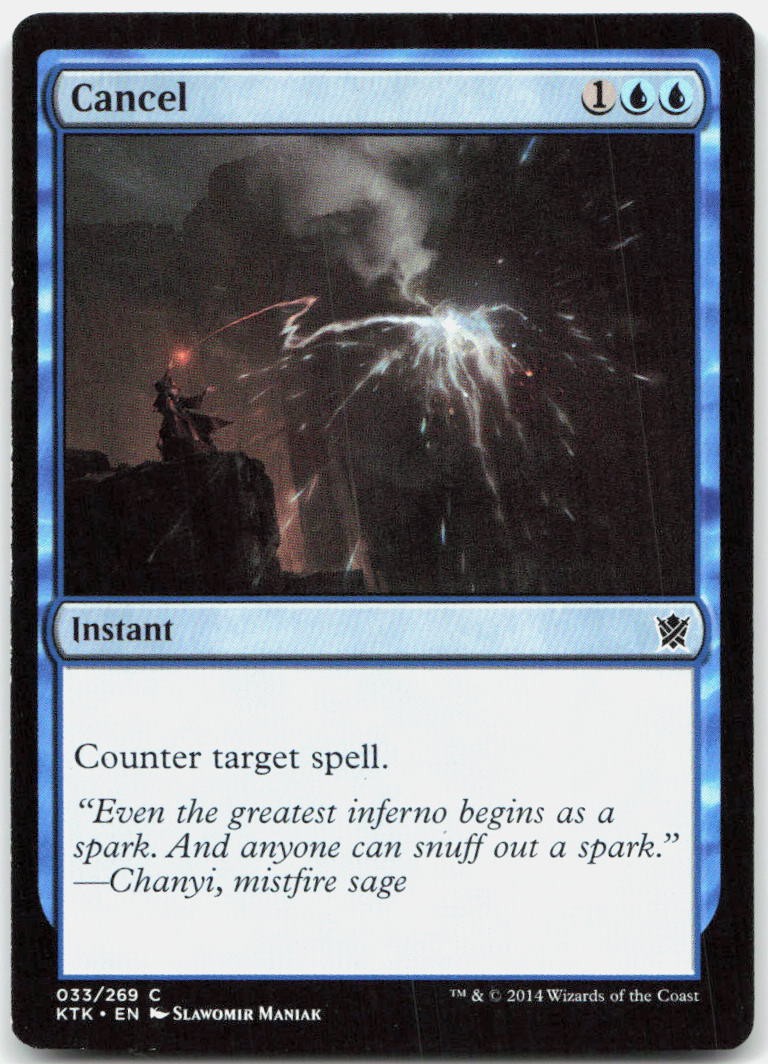 Cancel C Khans of Tarkir KTK 33 NM Slawomir Maniak