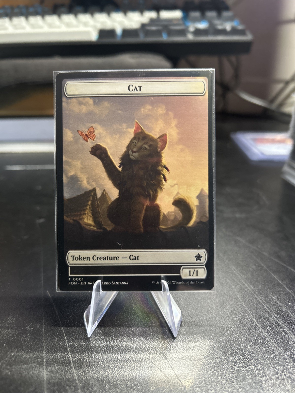 Spirit Cat (0001) Doubled-Sided Token Foundations Regular