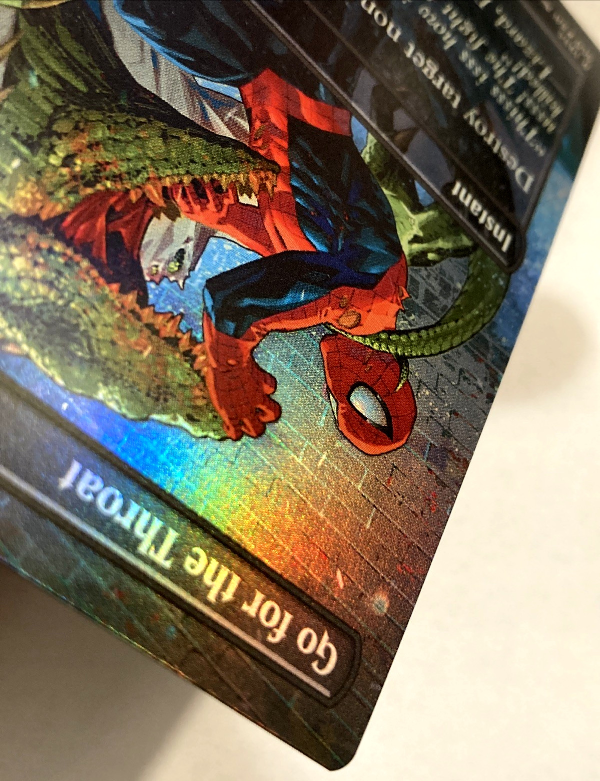 MTG Go for the Throat (Rainbow Foil) Secret Lair x Spider-Man 1986 NM