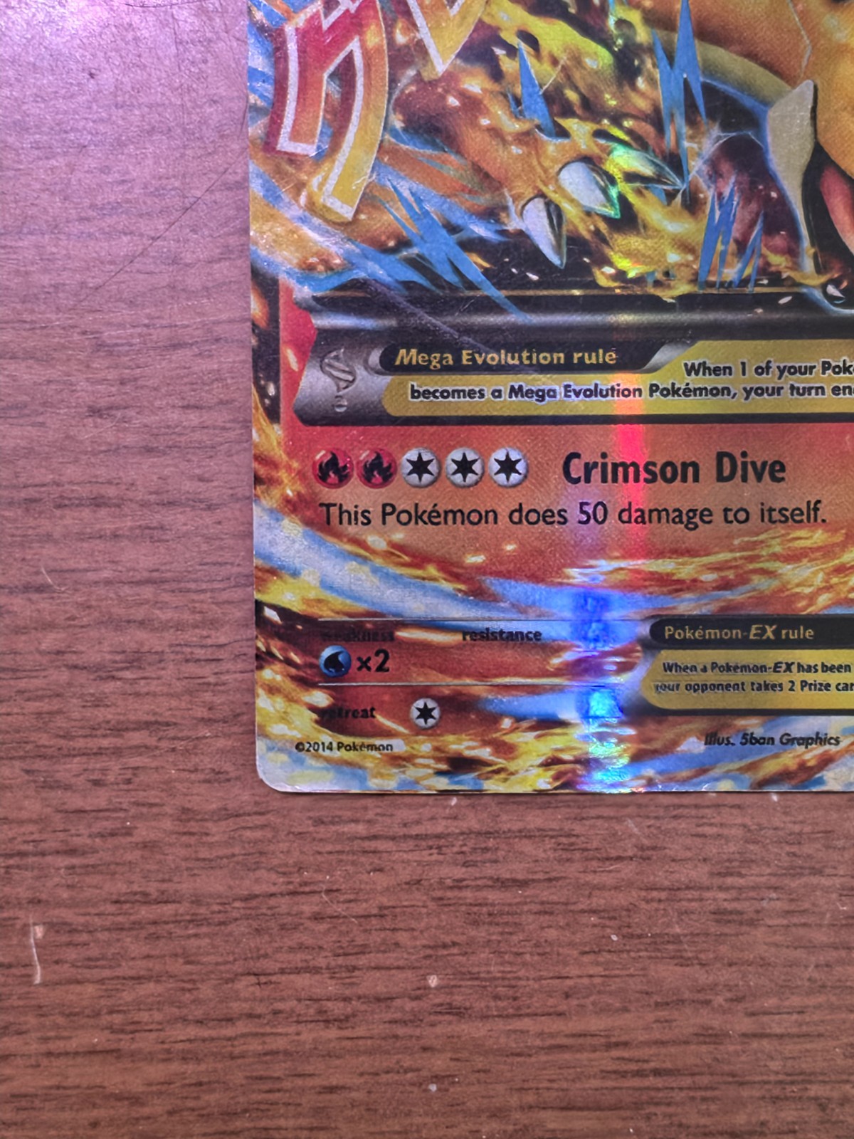 M Charizard EX (Y) 13/106 Flashfire Holo Moderately Played