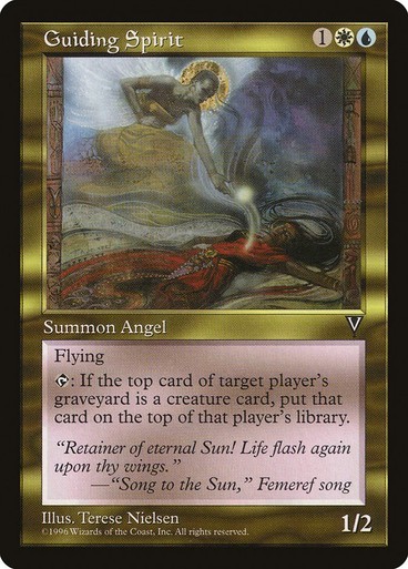 Guiding Spirit NM/M Visions Multicolor Creature Angel Mtg Magic English Regular
