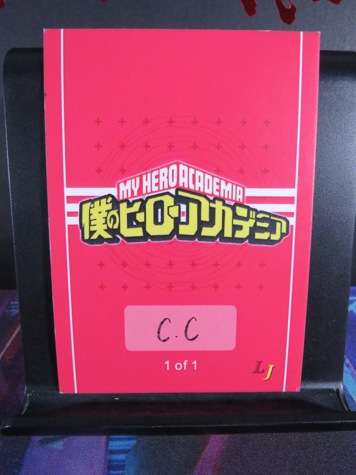 Armored All Might Hand Drawn 1/1 Sketch Art Card Studio Hero Academia Blacklight
