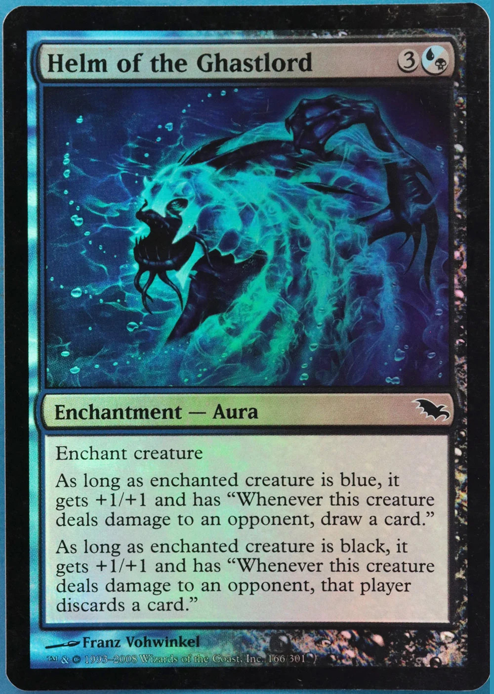 Helm of the Ghastlord FOIL Shadowmoor HEAVILY PLD Common CARD (517148) ABUGames
