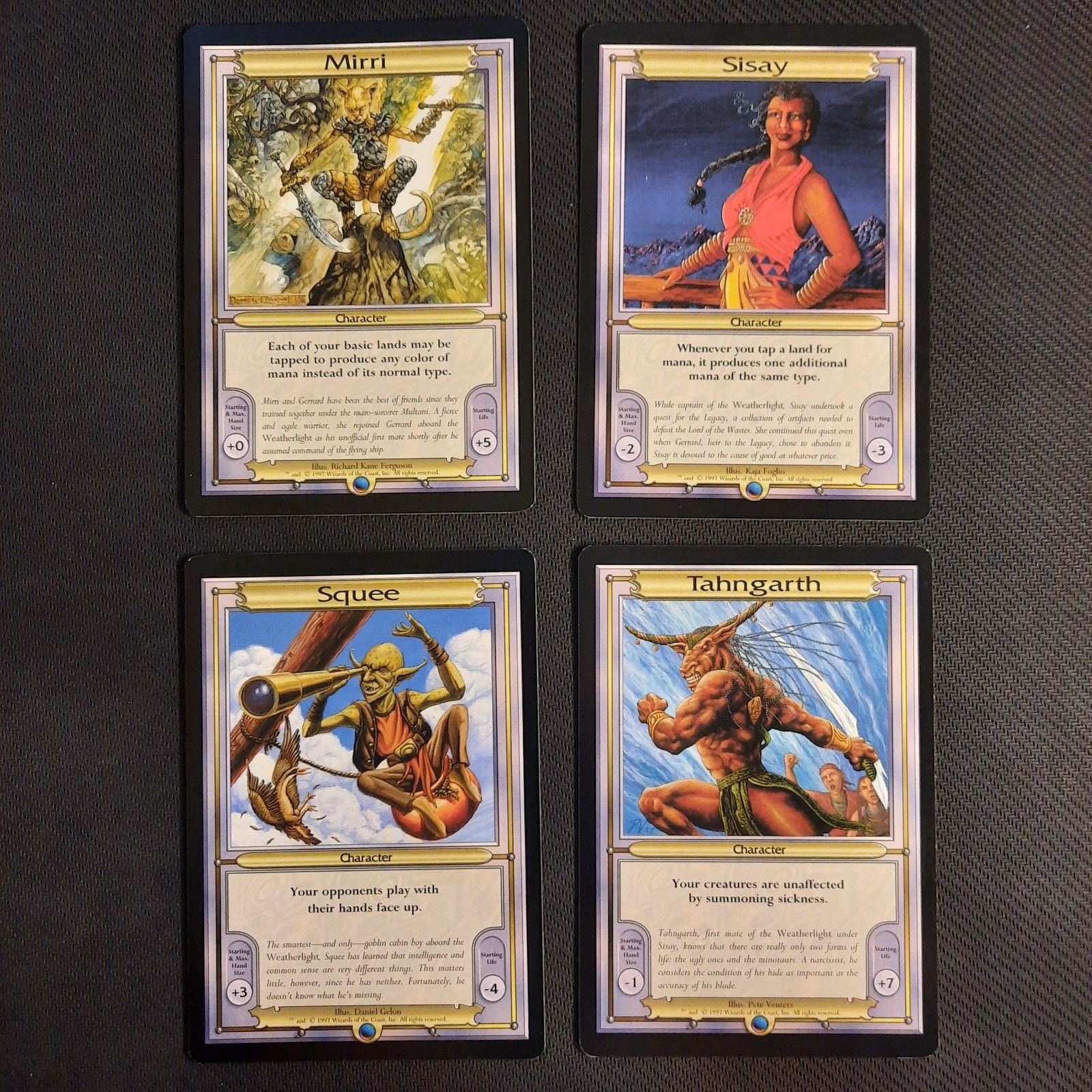 MTG Vanguard – Set 1 – NM Complete Set of 8 Magic the Gathering Oversize