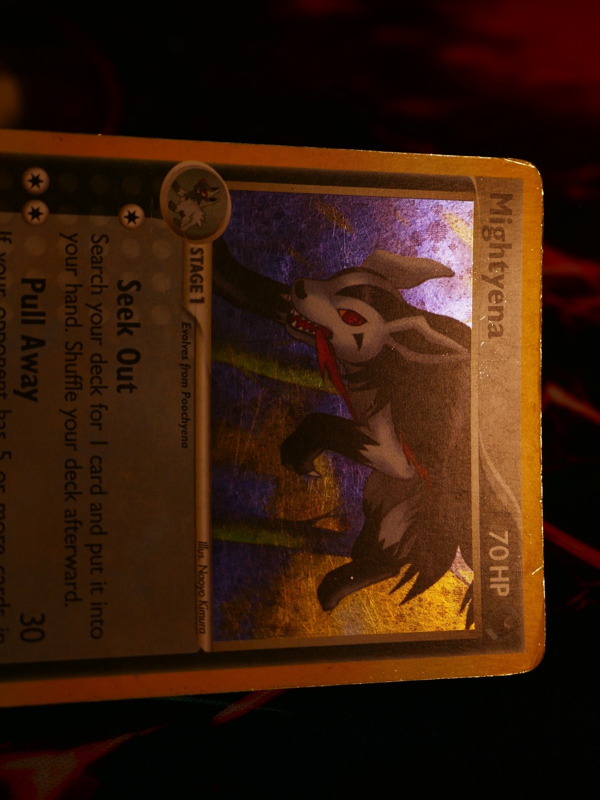 HP Pokemon MIGHTYENA Card EX DEOXYS Set #12/107 Holo Foil Rare#3