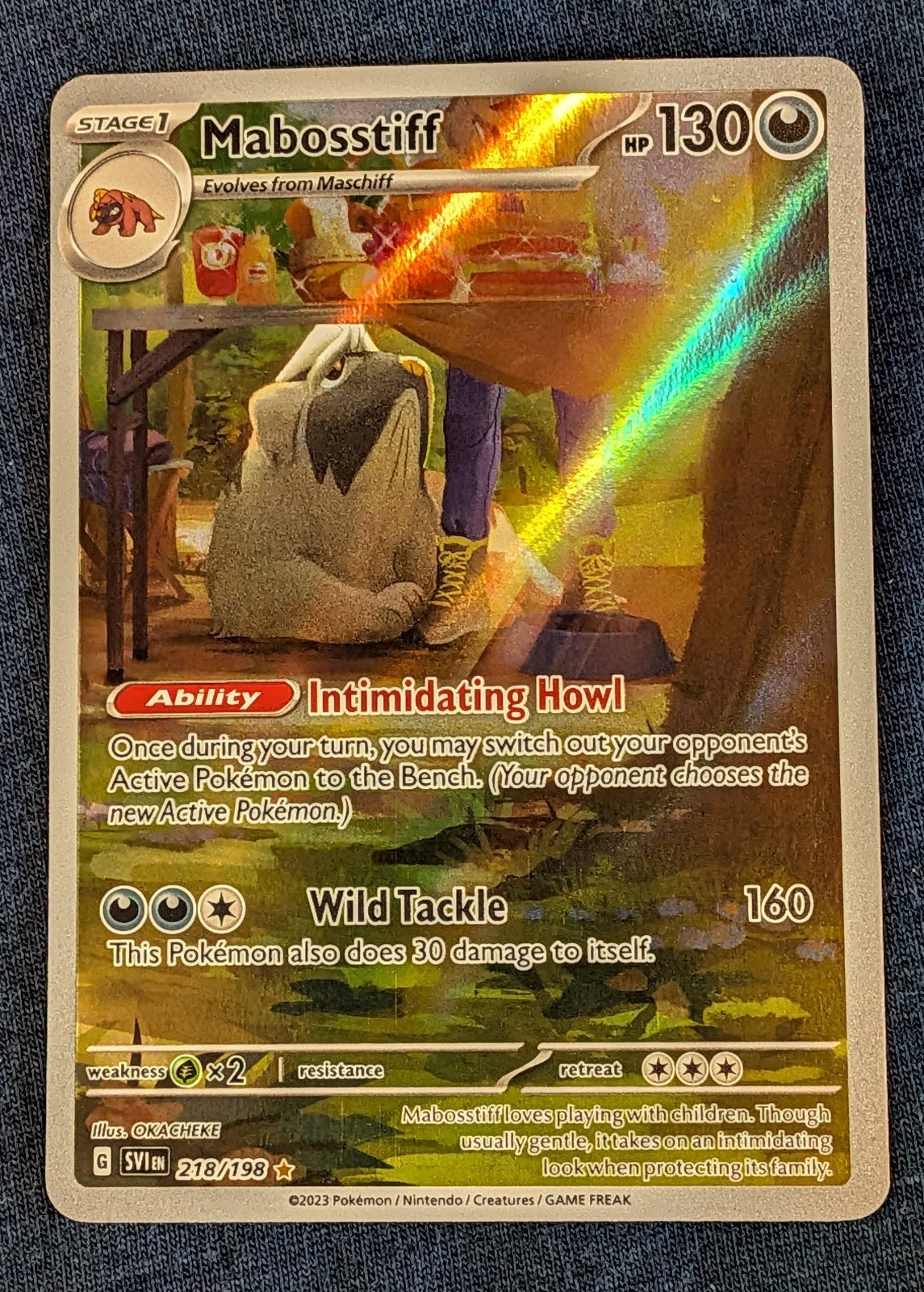 Mabosstiff – Illustration Rare SV01: Scarlet & Violet Base Set 218/198 NM