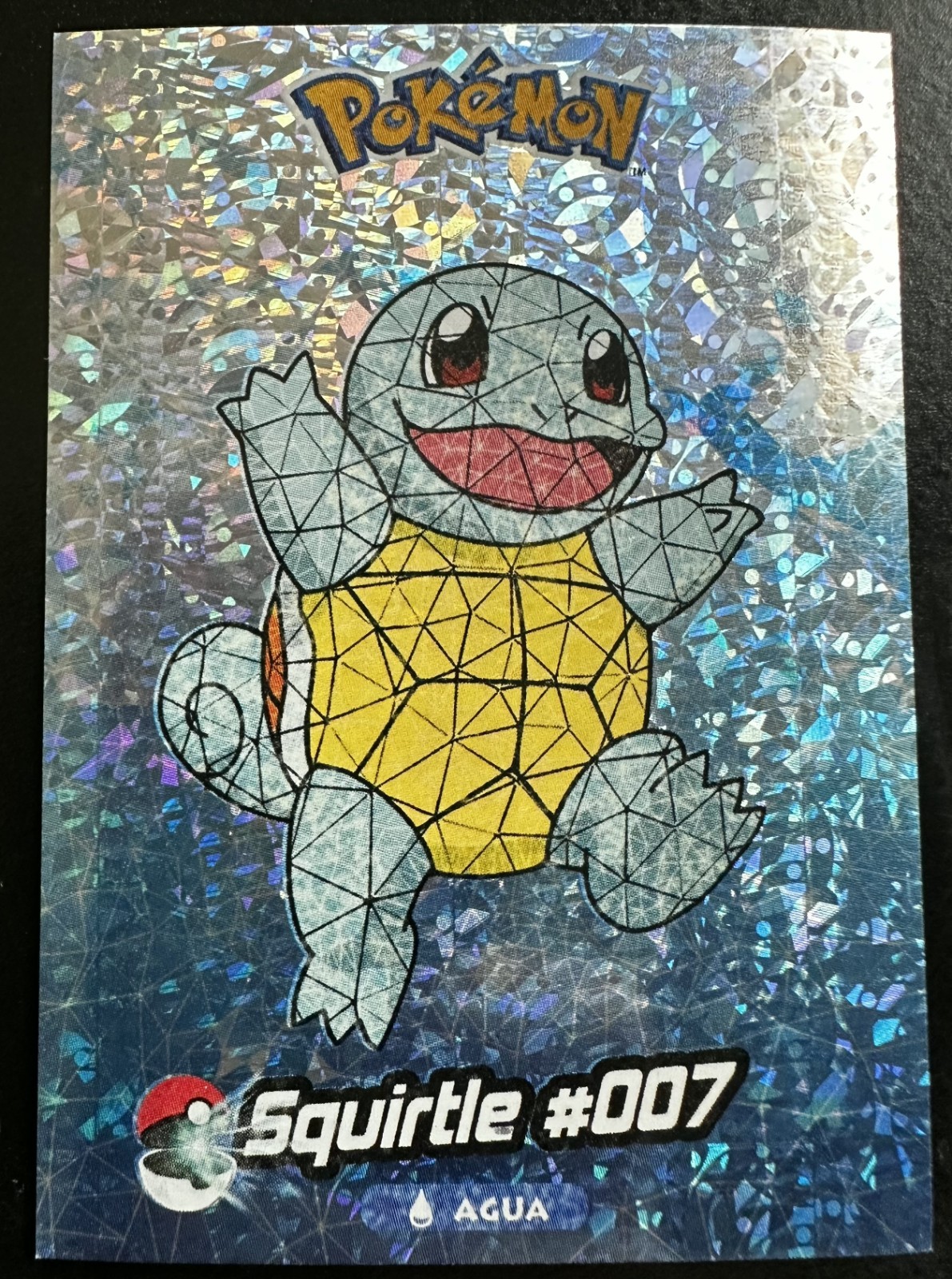 SQUIRTLE – POKEMON CRYSTAL CARD COLLECTION CRACKED CCG ICE HOLO