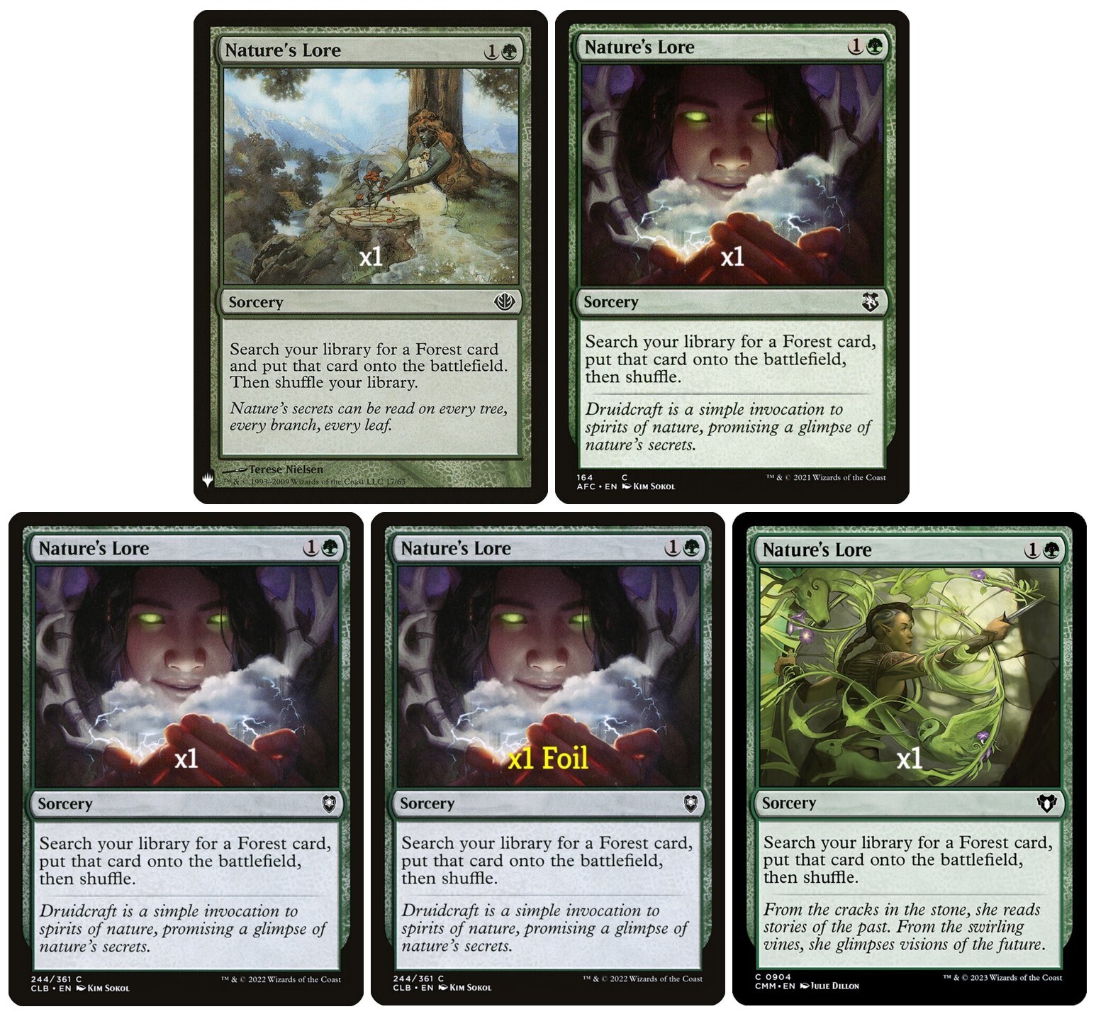 MTG MB1 AFC CLB DMR Nature’s Lore MINT (SELECT)